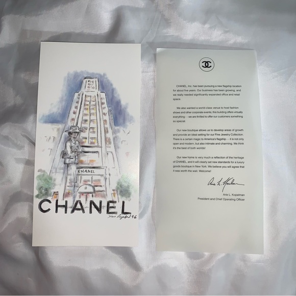 RARE! vintage 1996 CHANEL marketing ephemera BOX SET for NYC Flagship Store - Picture 3 of 12